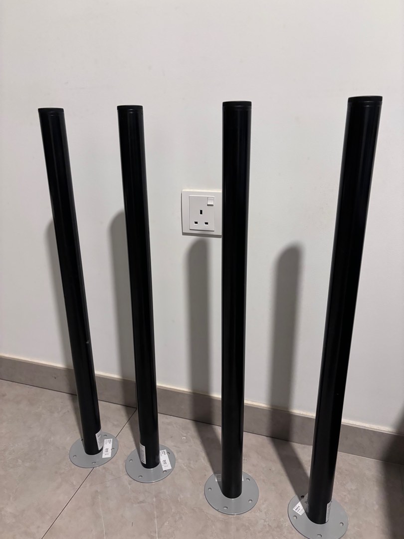 Black ADILS ikea table legs, Furniture & Home Living, Furniture, Tables