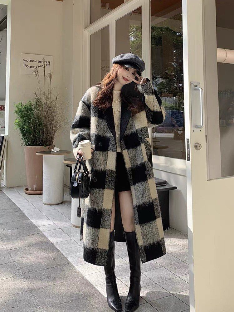 White and new arrivals black winter coat