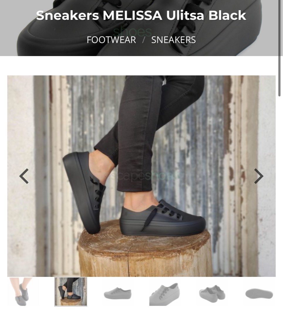 BN Melissa Ulitsa Black Sneakers