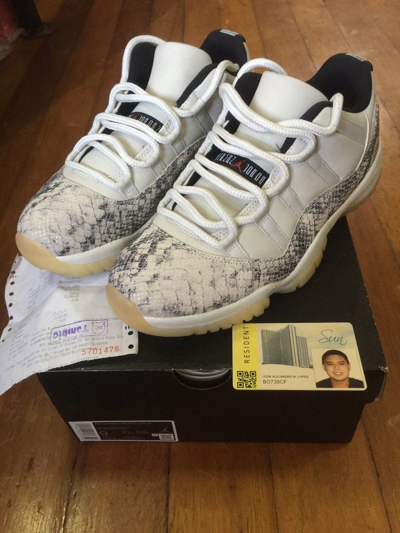 Jordan 11 snakeskin light bone online