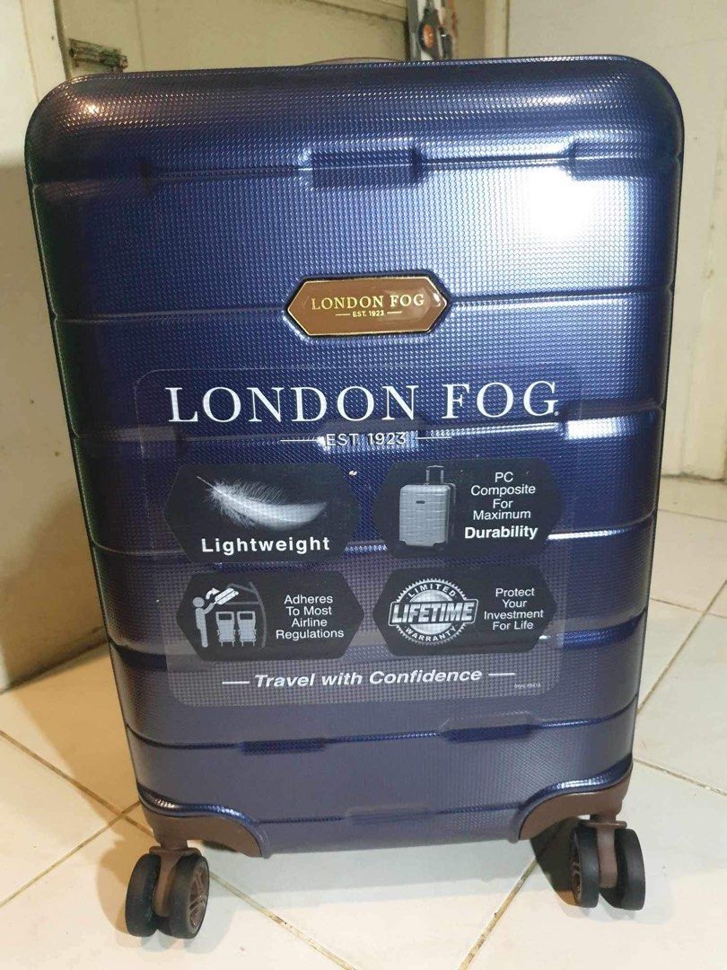 London fog luggage on sale blue