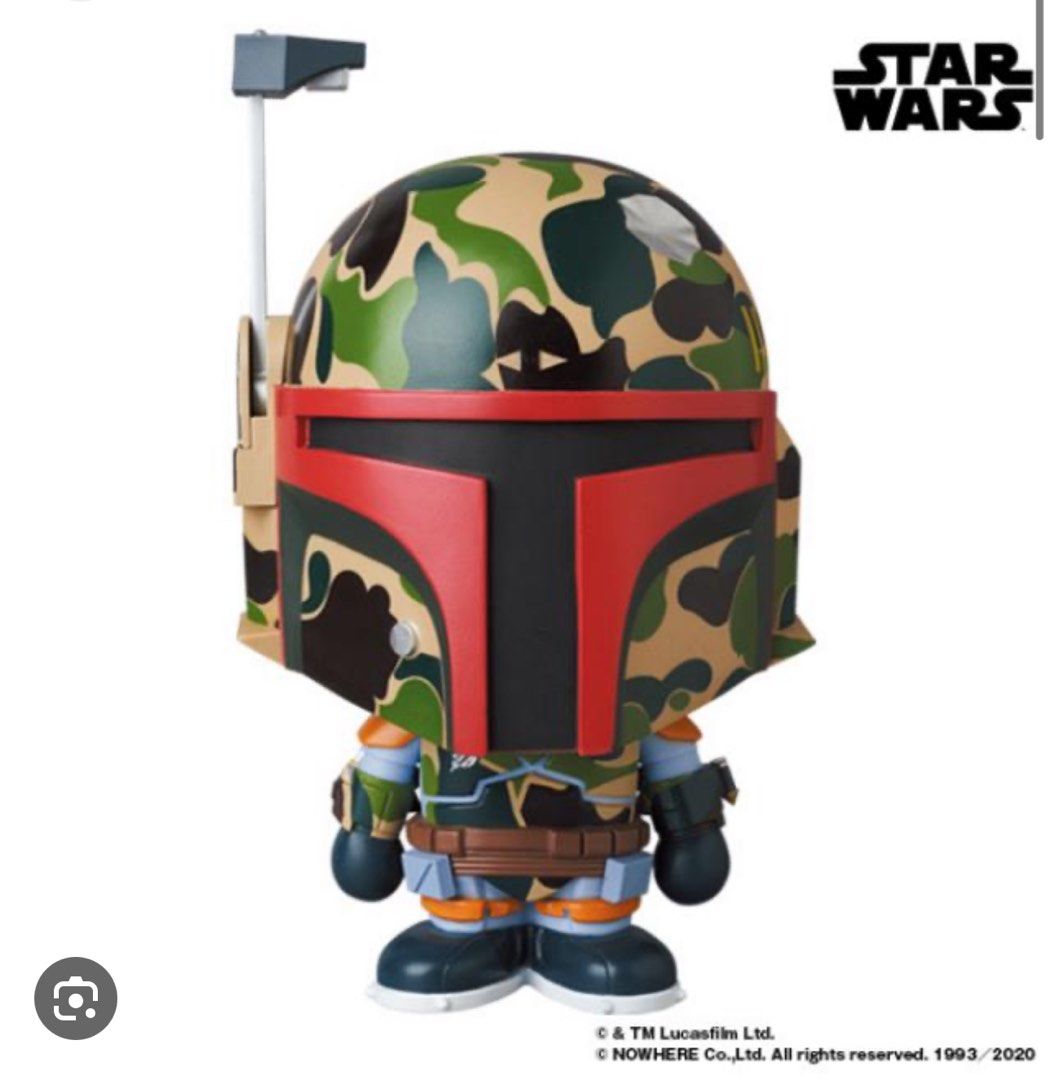 Brand-New MEDICOM TOY / VCD BAPE(R) BOBA FETT Star Wars × A