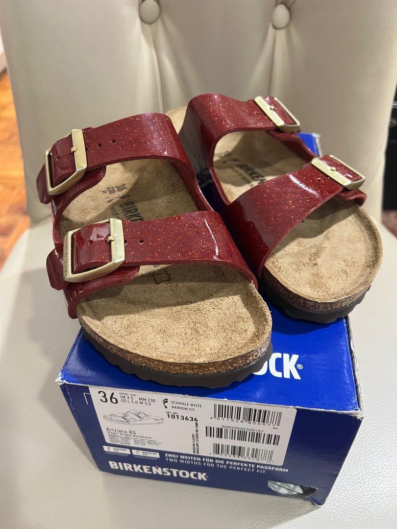 Birkenstock arizona bordeaux patent clearance