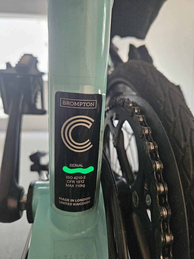 Brompton C Line Label Brompton C Line limited black, Sports Equipment, Bicycles & Parts ...