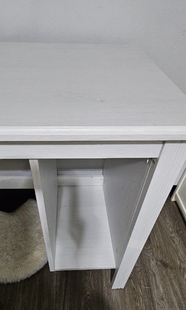 BRUSALI IKEA Study Table (WHITE), Furniture & Home Living, Furniture