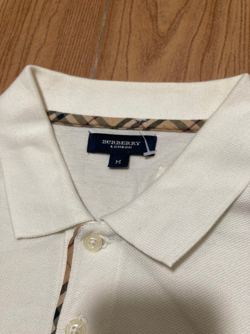 Burberry plain white shirt new arrivals