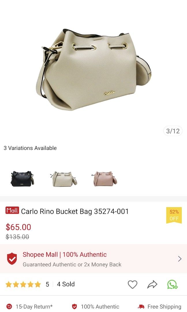 Vintage Carlo Rino Bucket . 👜 Brand : Carlo Rino 👜 Zipper : Ykk