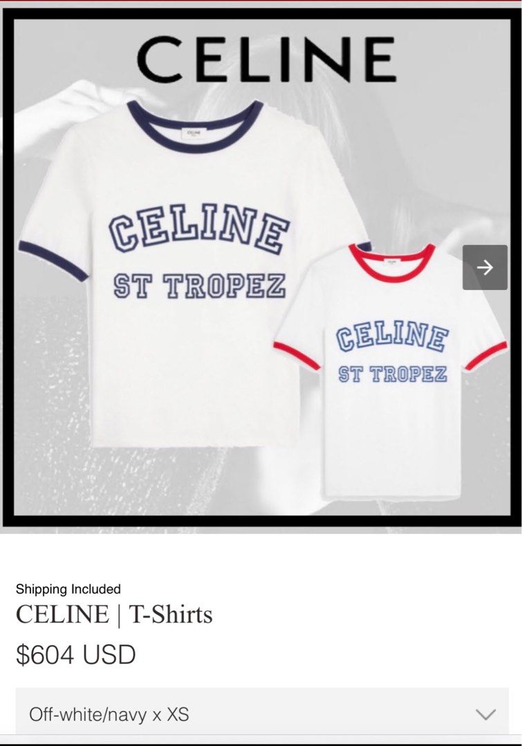 celine brand t shirt