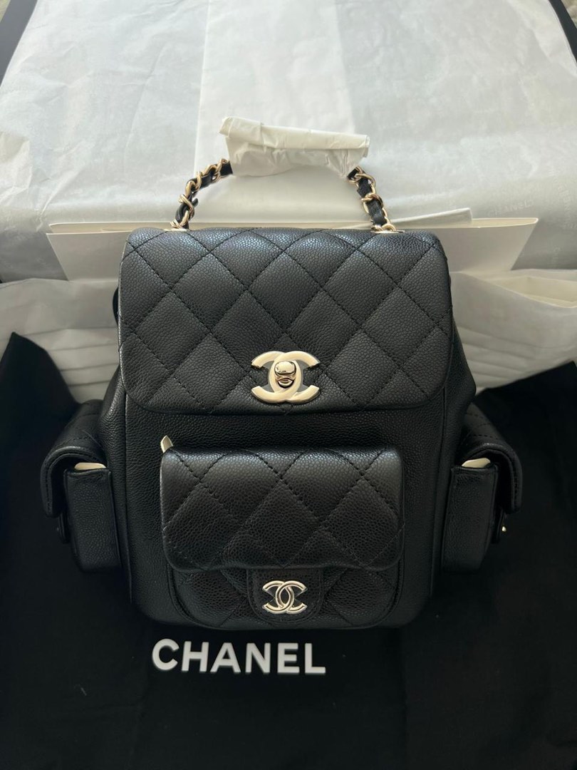 Chanel 23K duma backpack black caviar ghw, Luxury, Bags & Wallets on ...