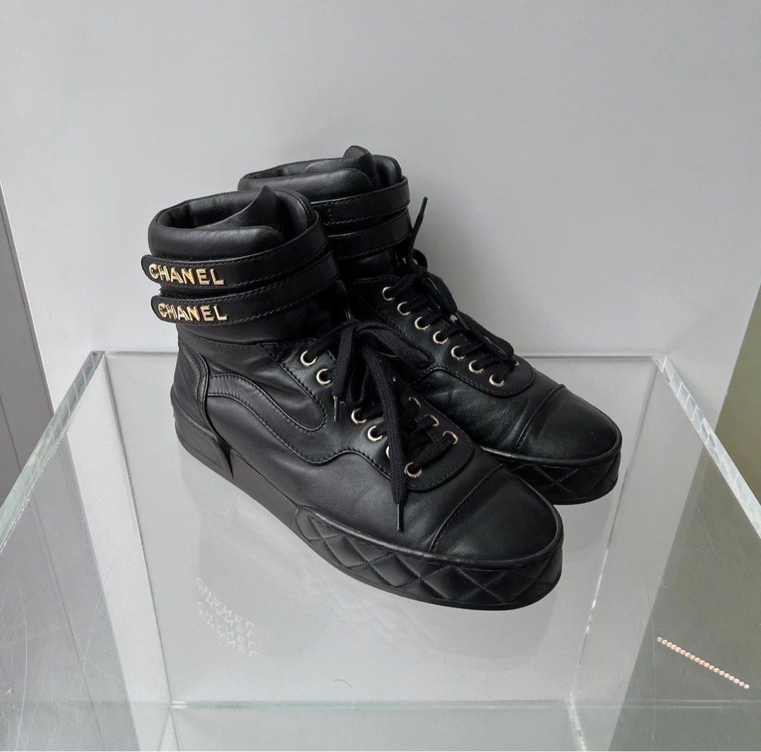 Chanel high top sneakers mens top