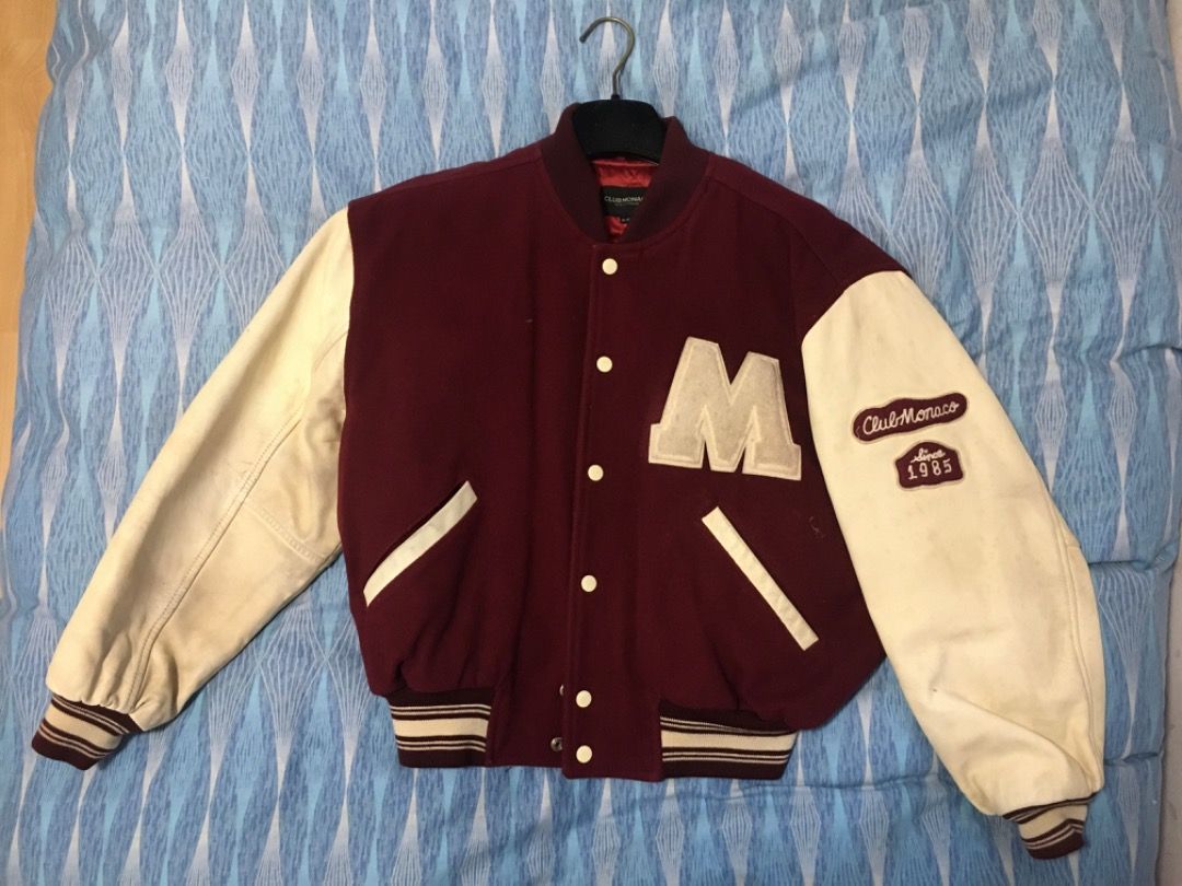 Club monaco varsity jacket shop