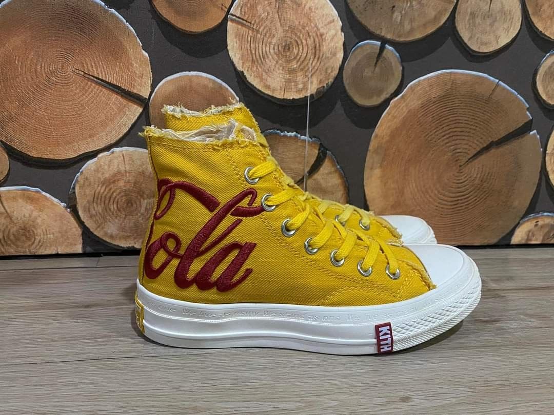 Kith coca cola converse yellow cheap