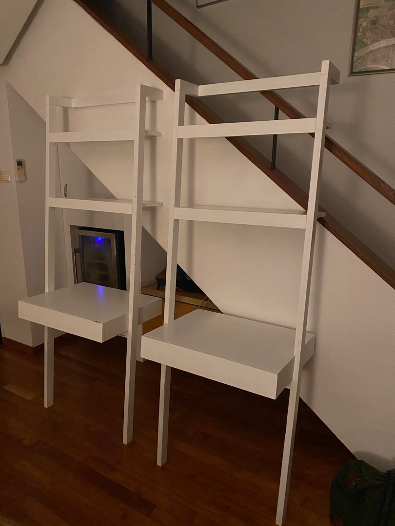 Crate and barrel leaning shelf deals