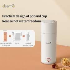 Deerma Portable Electric Kettle DR050 Mini Travel Thermos cup Electric Hot Water Cup 350ml