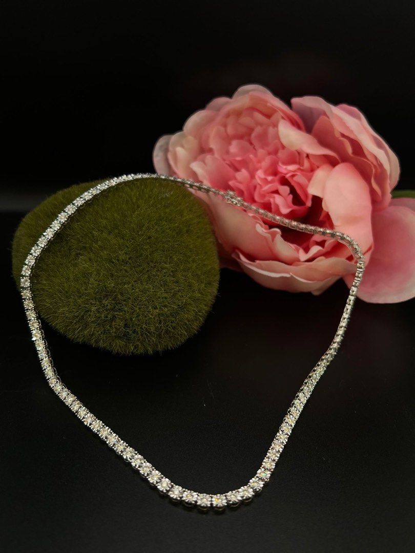 Diamond Tennis Necklace Women s Fashion Jewelry Organisers