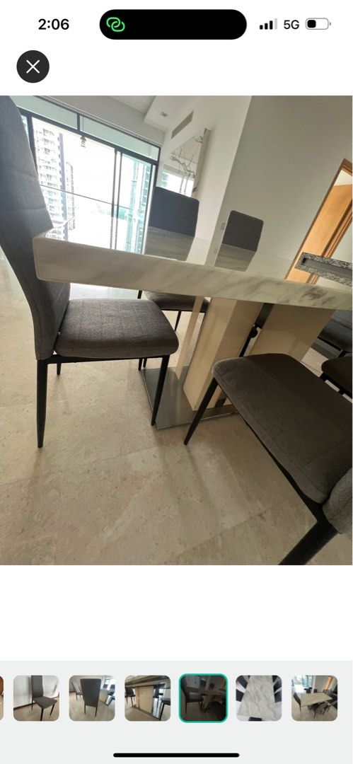 Dining table set (Category: Tables & Sets) located in Singapore. Submitted by joey0728joey (Listing ID 1258600867, Image 3). Description: .