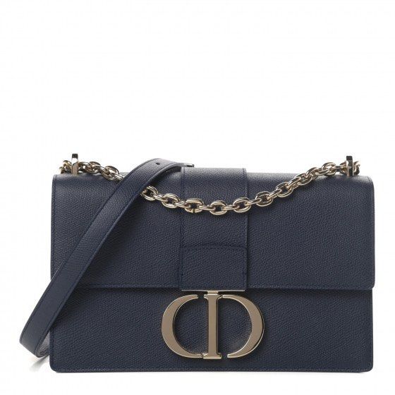 Dior 30 Montaigne Calf Navy Blue