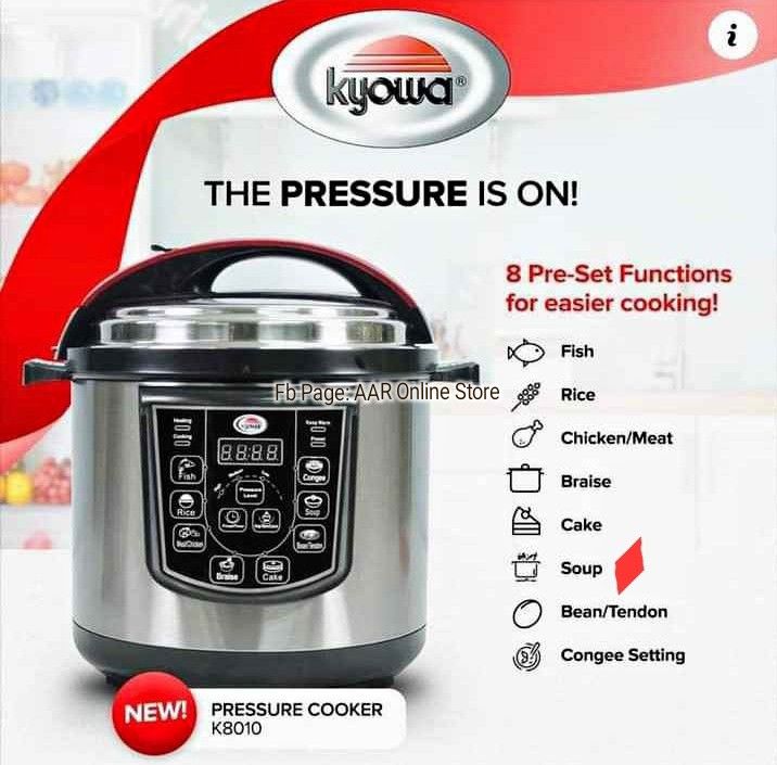 Electric Pressure Cooker by Kyowa, TV & Home Appliances, Kitchen