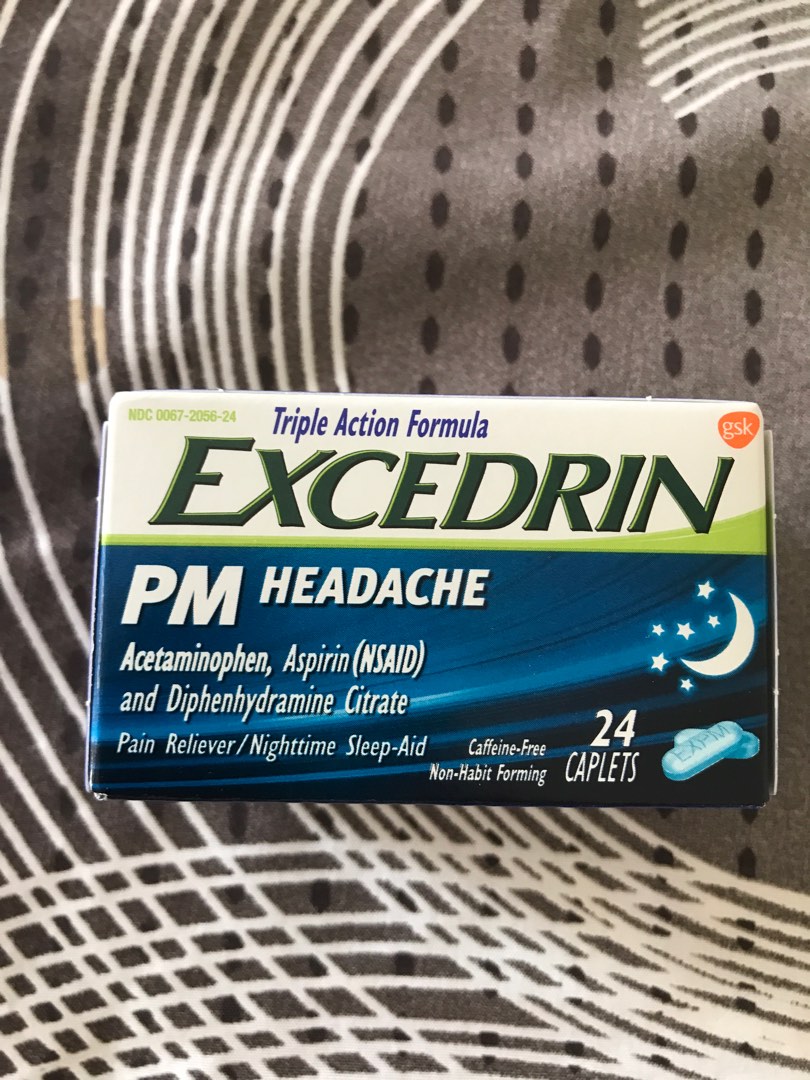 Excedrin PM Headache, Health & Nutrition, Health Supplements, Sports