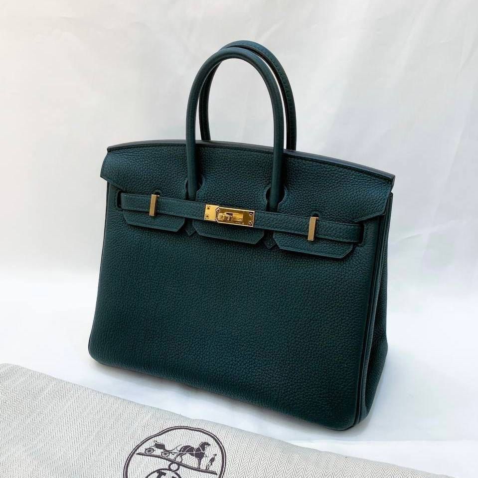 tas handbag Hermes Birkin 35 Cuivre Togo GHW #A