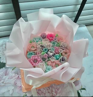 Flower Bouquet | Jelly Flower Bouquet Cake | Agar Agar Cake