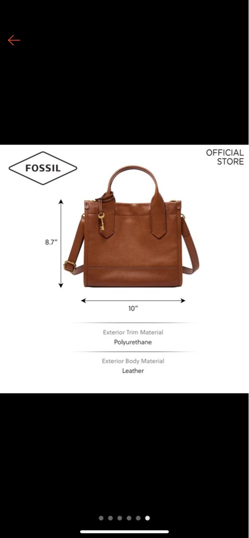 FOSSIL KYLER SATCHEL BROWN, Women's Fashion, Bags & Wallets, Shoulder ...