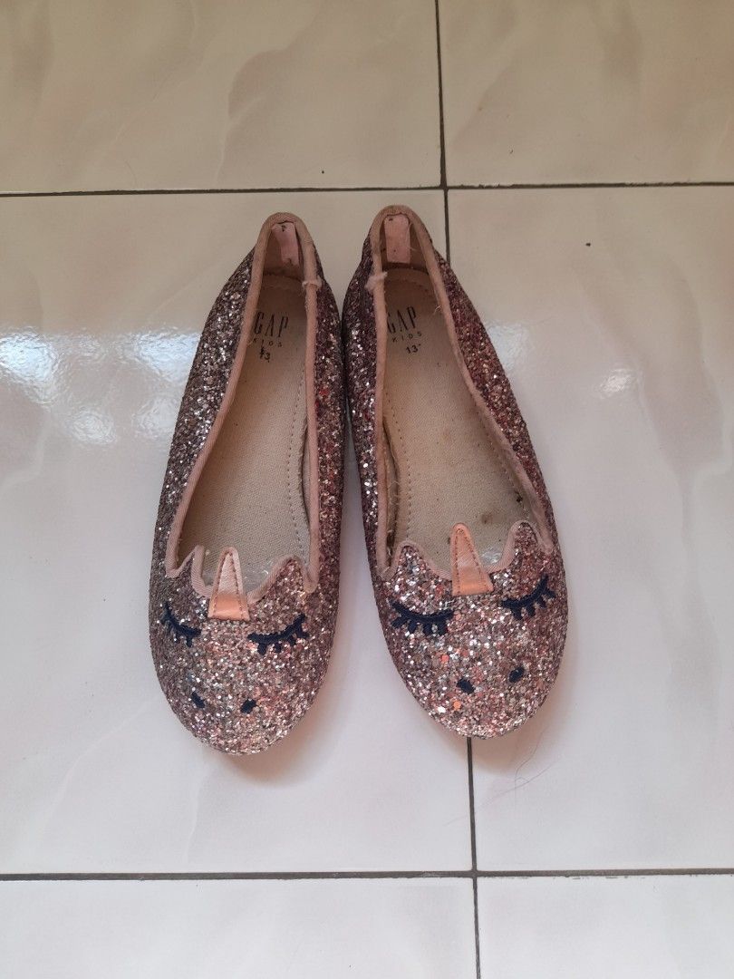 GAP Kids Girl Unicorn Glitter Shoes