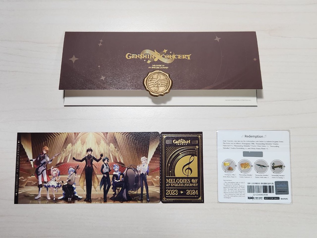 Genshin Impact Concert 2023 / 2024 Game Redemption Code + Commemorative