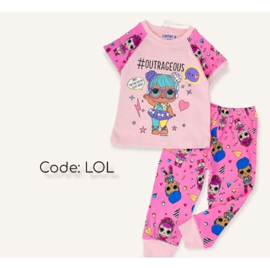 Carters girl and deals doll pajamas