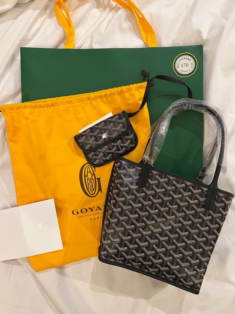 Goyard Mini Anjou - Black, Luxury, Bags & Wallets on Carousell