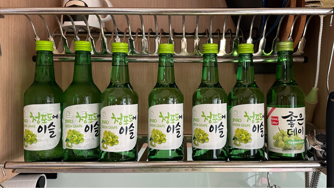 Green Grape Soju, Food & Drinks, Alcoholic Beverages on Carousell