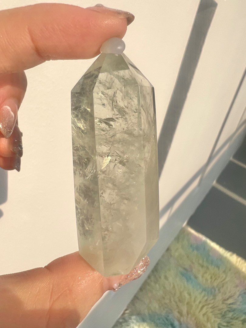 Green quartz tower Prasiolite tower, Women's Fashion, Jewelry