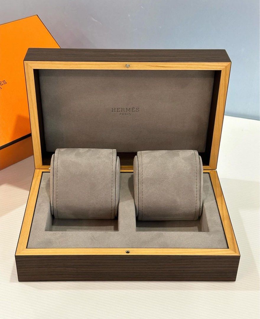 Hermes wooden watch box Luxury Watches on Carousell