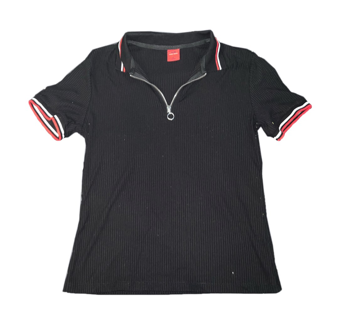 half-zipped-top-women-s-fashion-tops-shirts-on-carousell