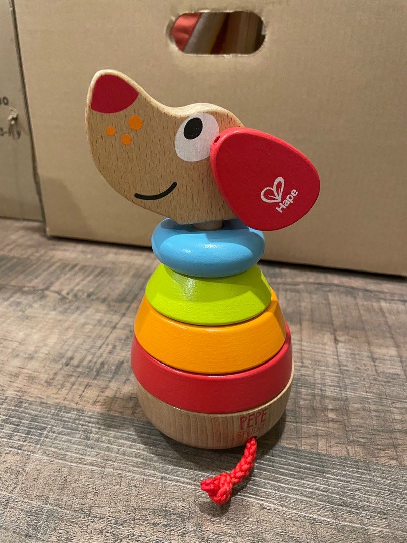 HAPE Pepe & friends stacker, Babies & Kids, Infant Playtime on Carousell
