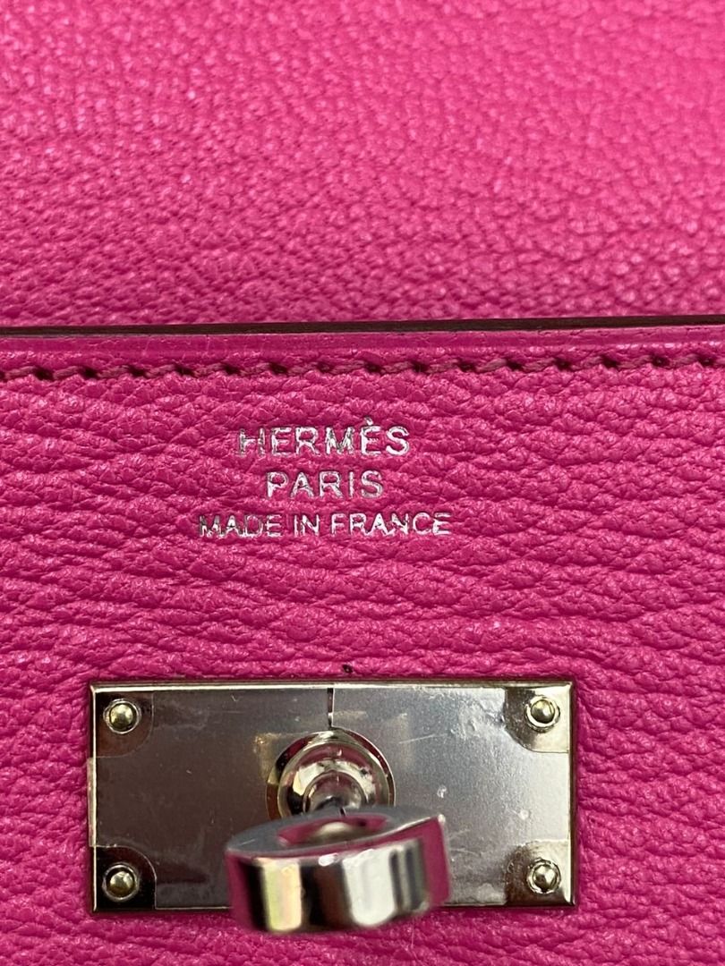 Hermes Rose Tyrien Chevre Mysore Leather