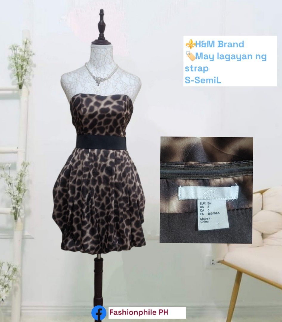 H M Leopard Cocktail Dress Women s Fashion Dresses Sets