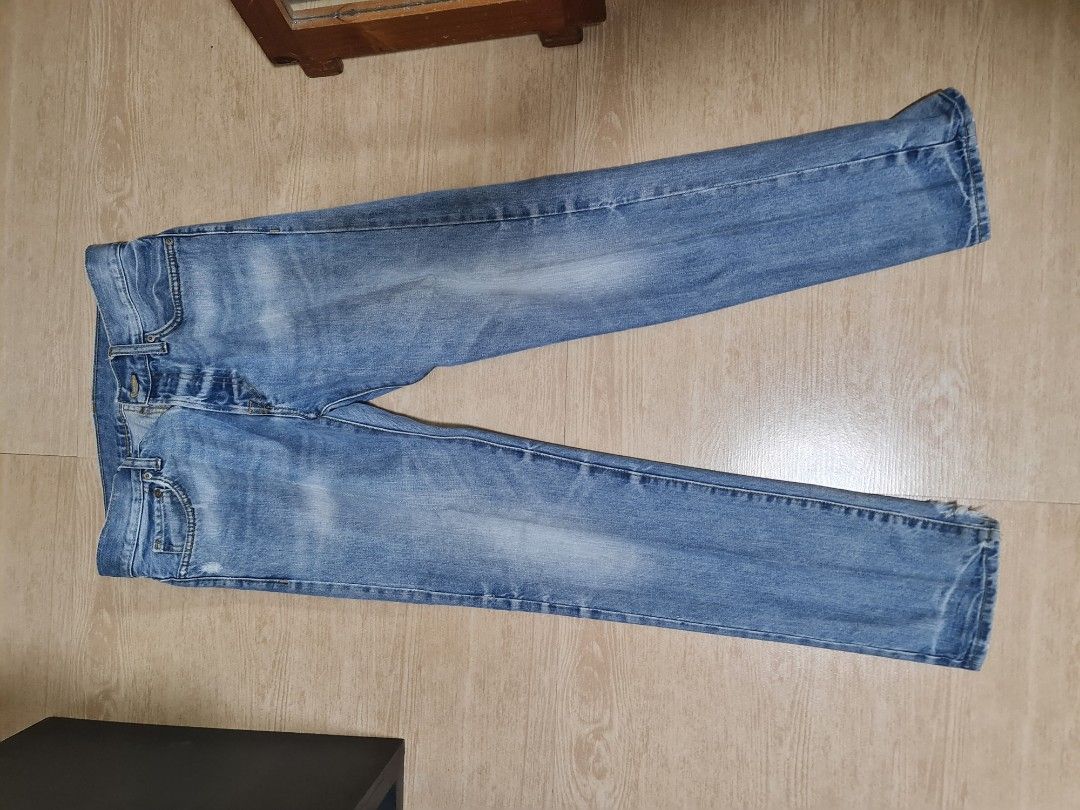 H & m jeans straight regular waist sales