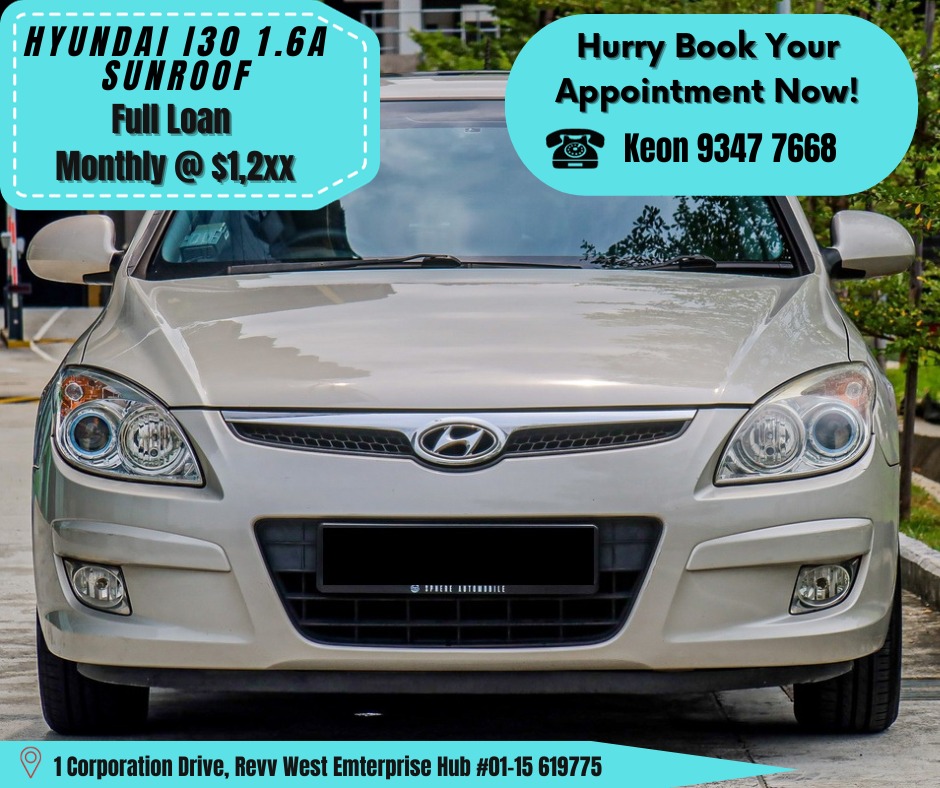 Hyundai i30 1.6A Sunroof Auto, Cars, Used Cars on Carousell