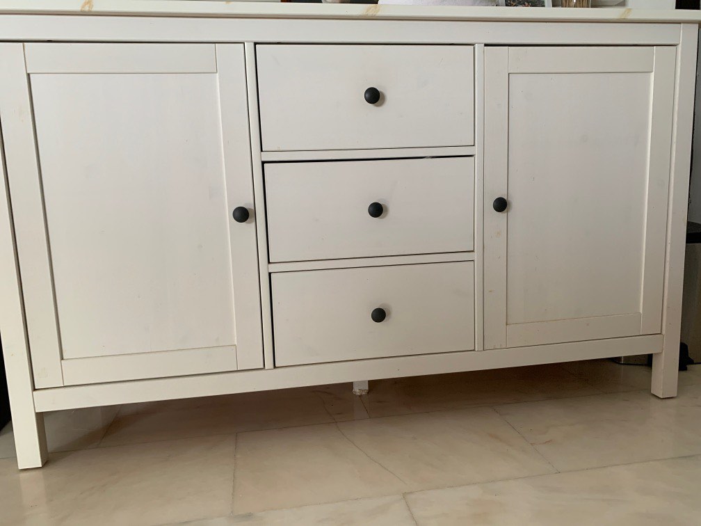 IKEA white Hemnes Side board side table landing strip