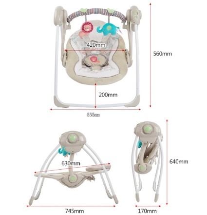 Ingenuity Bright Starts Soothe n Delight Portable Swing Comfort 2
