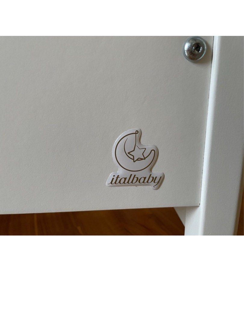 Italbaby cot flash white, Babies & Kids, Baby Nursery & Kids Furniture ...