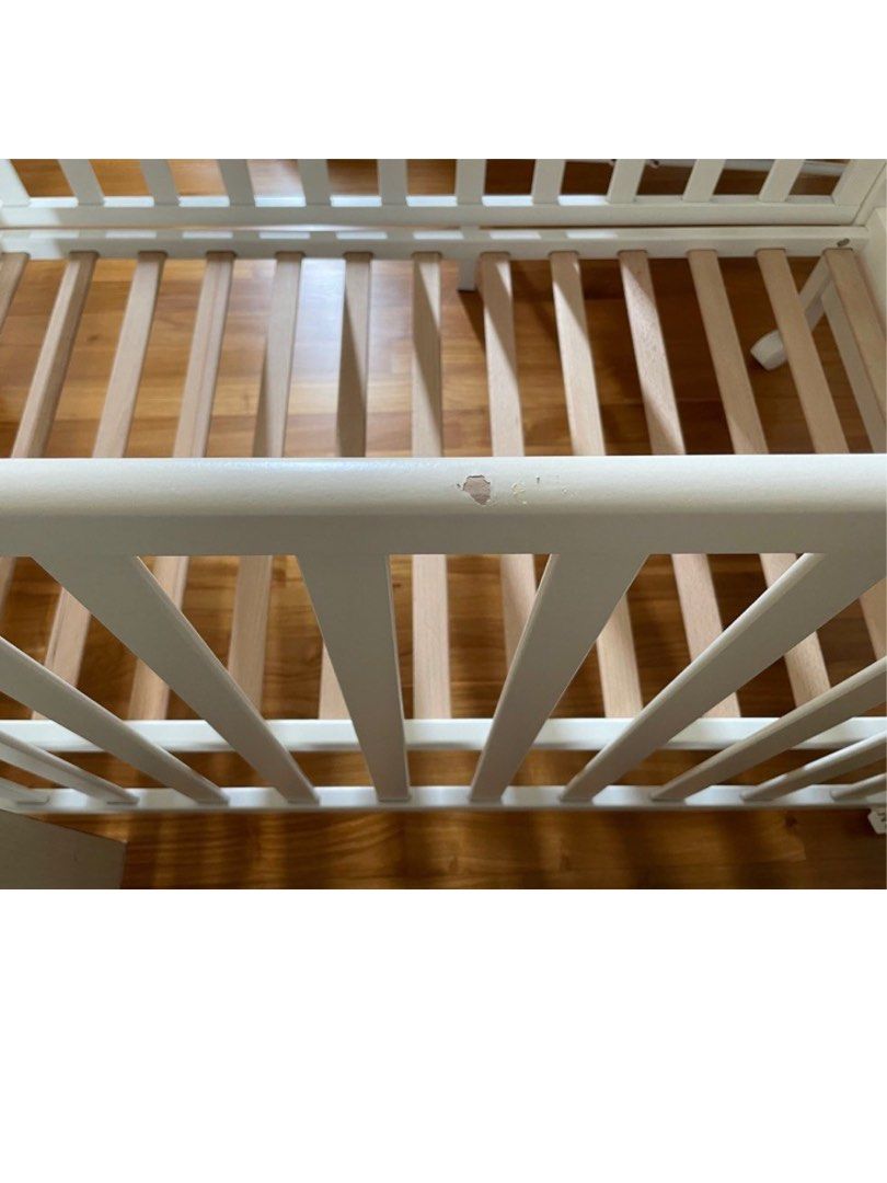 Italbaby cot flash white, Babies & Kids, Baby Nursery & Kids Furniture ...