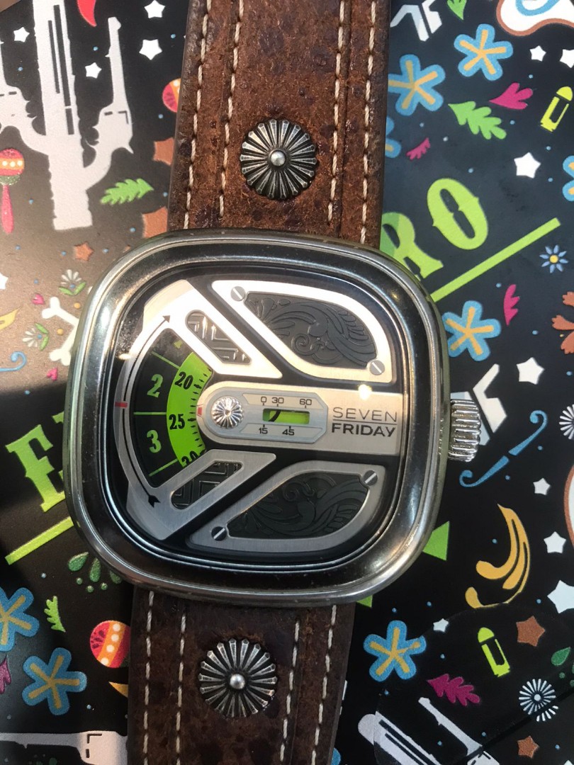 Jam Tangan Seven Friday Pria original Jam authentic preloved branded second, Fesyen Pria, Jam