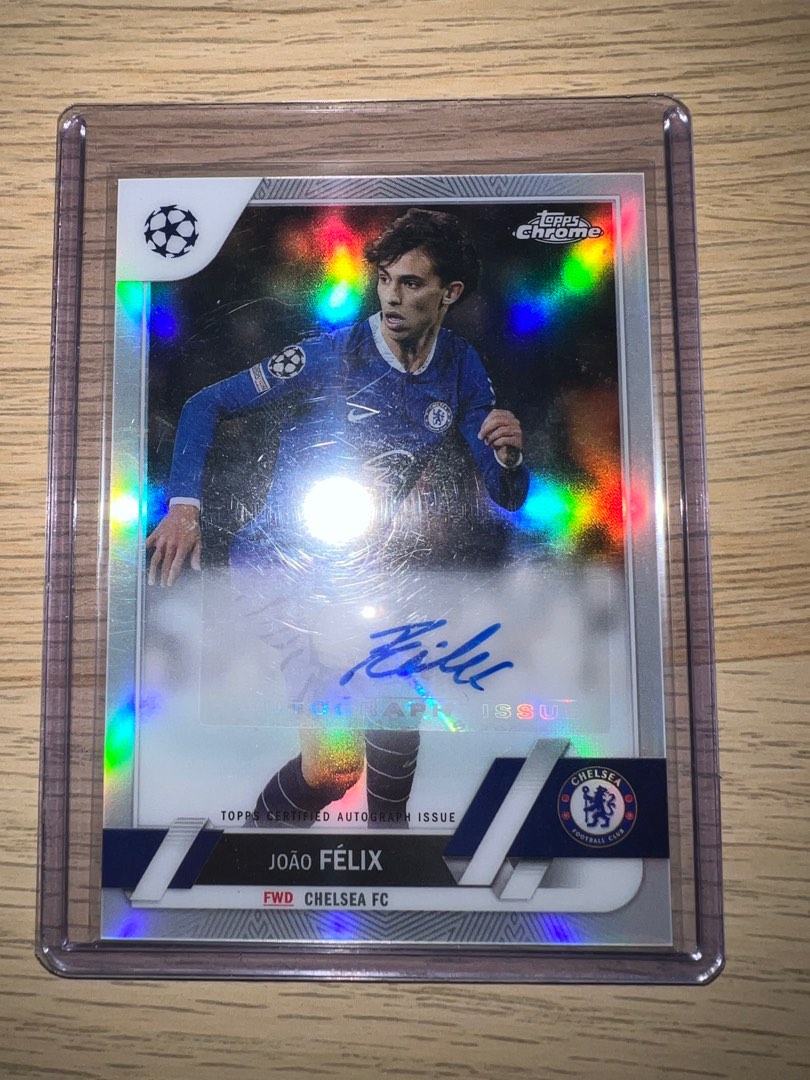 Joao Felix Auto Topps Chrome UCL 20222023, Hobbies & Toys, Memorabilia