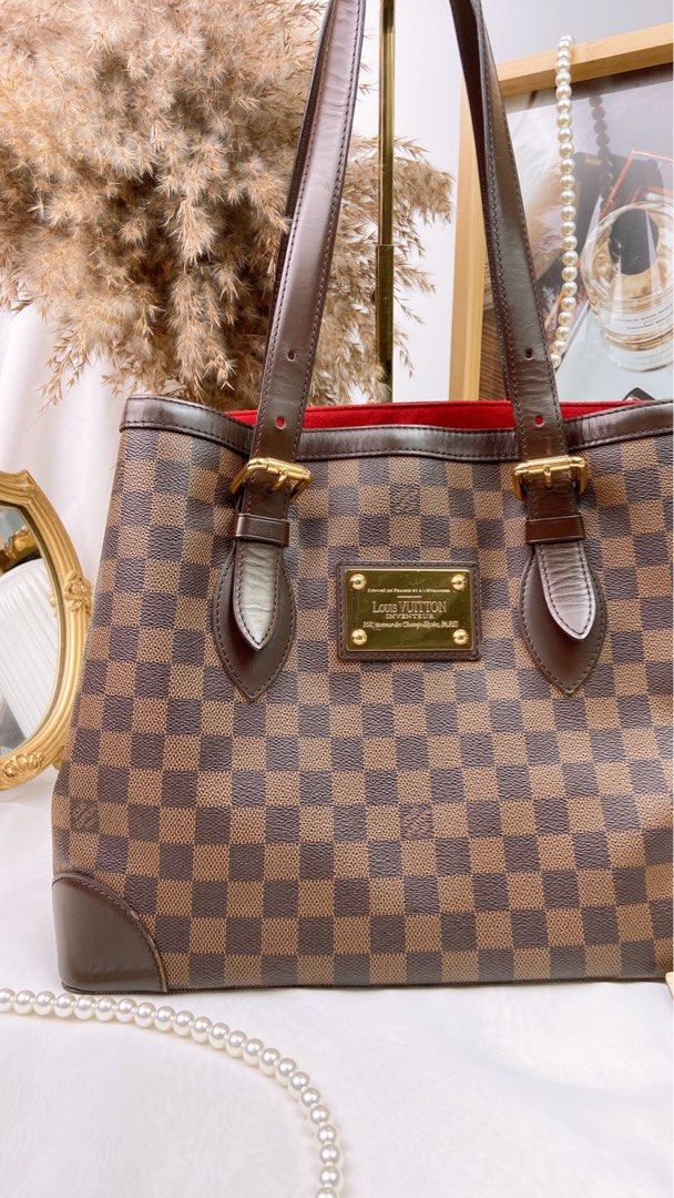 Louis Vuitton Damier Ebene Canvas Hampstead MM Bag, Luxury, Bags & Wallets  on Carousell