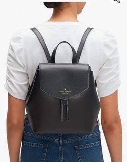 📌SALE❗️BNEW Kate♠️Spade Lizzie MEDIUM Flap Backpack in BLACK🇱🇷($359)