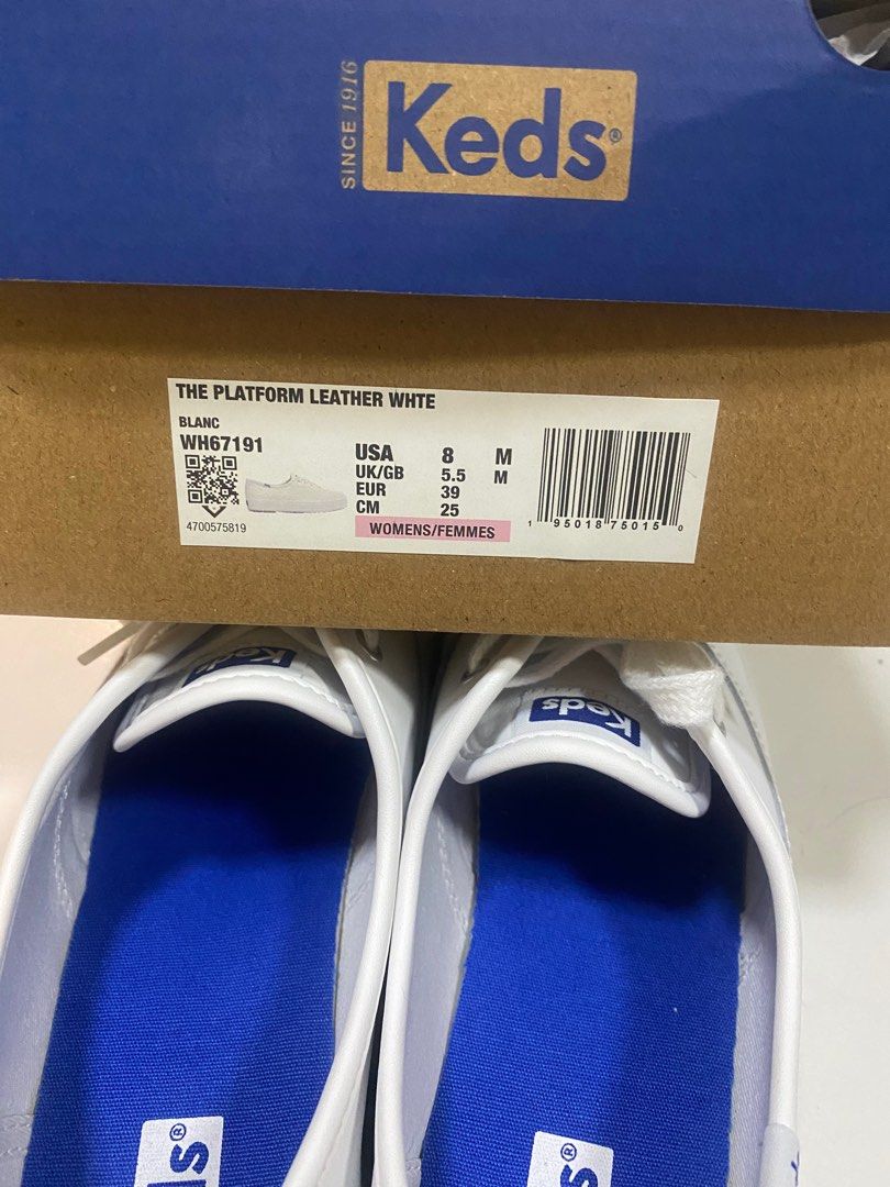 White ked style shoes top