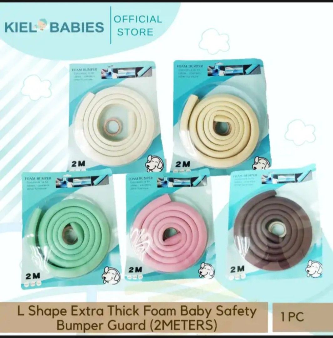 L shape extra thick foam baby safety bumper guard PINK COLOR, Babies