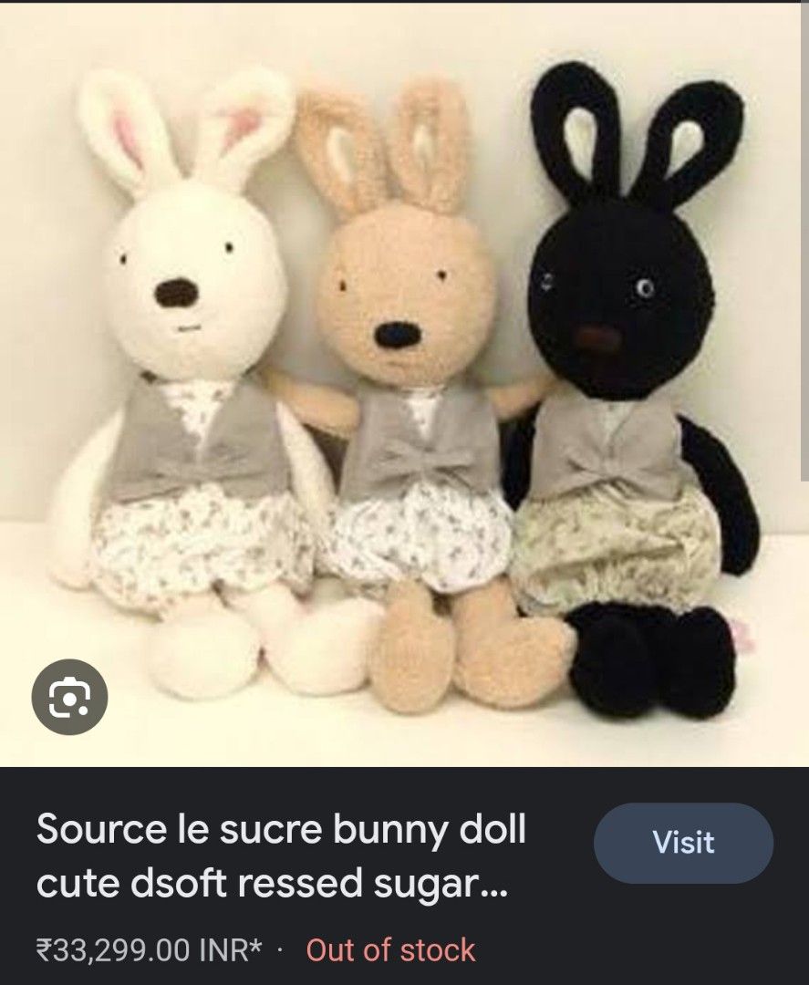 Le Sucre Bunny & Daiso Panda Set, Hobbies & Toys, Toys & Games on Carousell